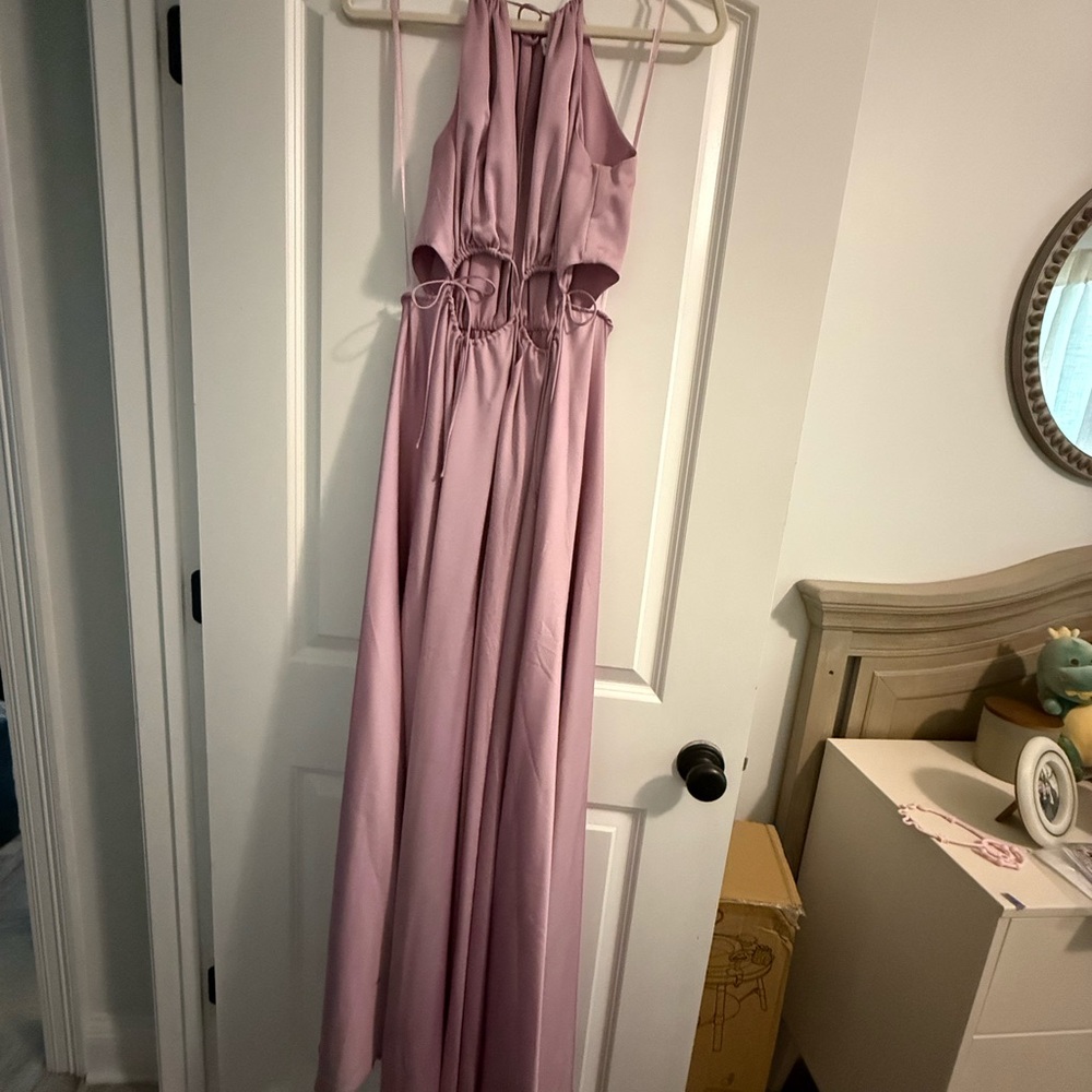 Gianni Bini Lavender Backless Maxi Dress